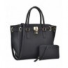 Leather Structured Shoulder Handbags Padlock