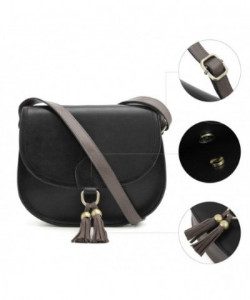 Saddle Shoulder Bags Purse Vintage Crossbody Bag for Women with Tassels ...