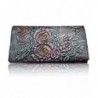 Womens Blocking Genuine Leather Wallet