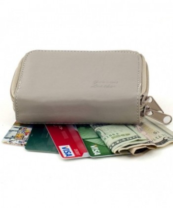 Genuine Leather Credit Organizer Compact