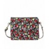 Crossbody Floral Pattern Canvas Wallet