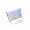 Mily Holographic Leather Envelope Handbag