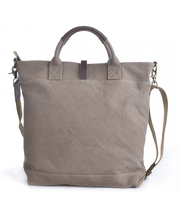 Canvas Shopper Women's Shoulder Handbag Travel Tote- 40 cm- Army Green ...