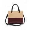 Multi Tone Squared Satchel Handbag