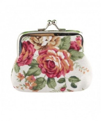 Sannysis Vintage Flower Wallet Clutch