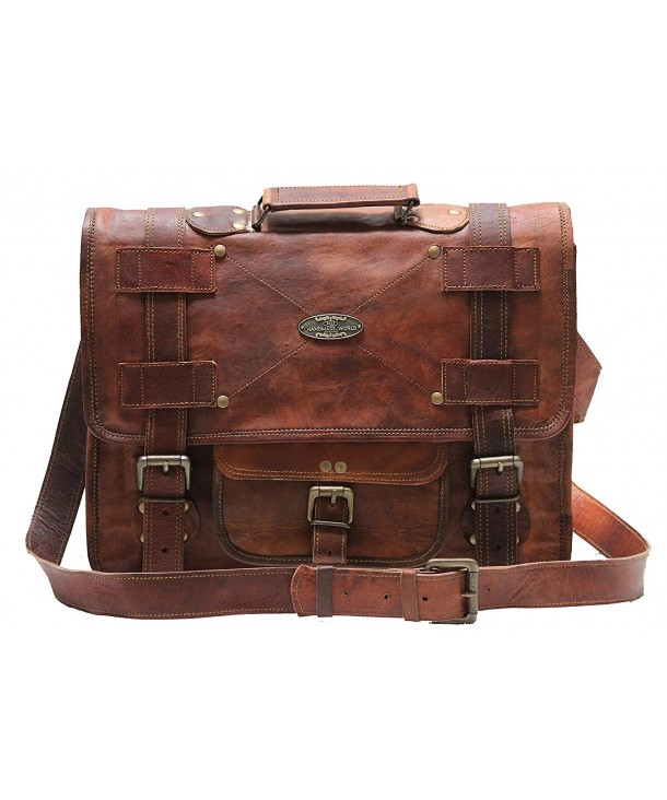 Messenger Briefcase Computer Distressed - CU12MZPUE1A