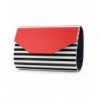 BG 713 STRIPE 060942 Box Clutch Black Stripe