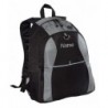 Personalized Grey Contrast Backpack Embroidered