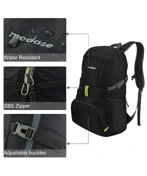 Travel Backpack Durable Daypack - Black - CC12JBY3XT7