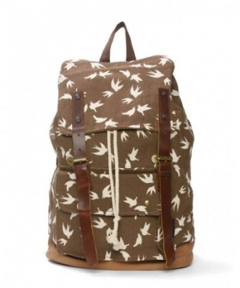 Canvas Flying Birds Rucksack Backpack