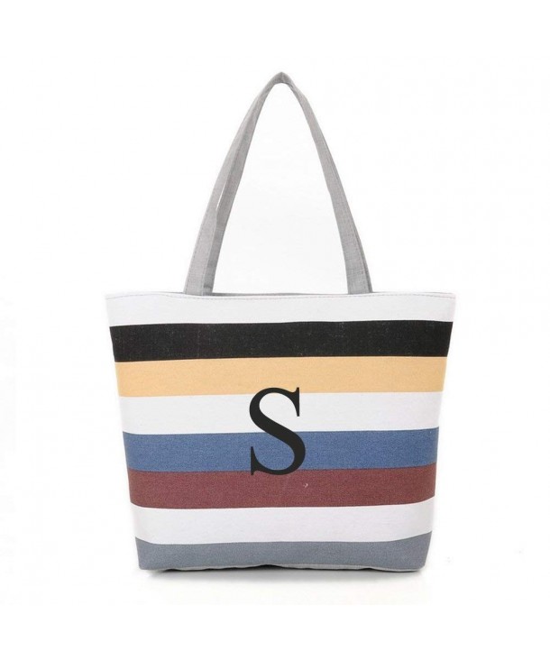 INITIAL Monogram Shoulder Colorful Stripes