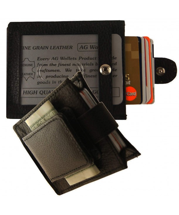 Wallets Leather Expandable Magnetic Closure