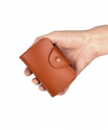 Credit Card Organizer Snap Wallet Small Money Cases Holder Genuine ...