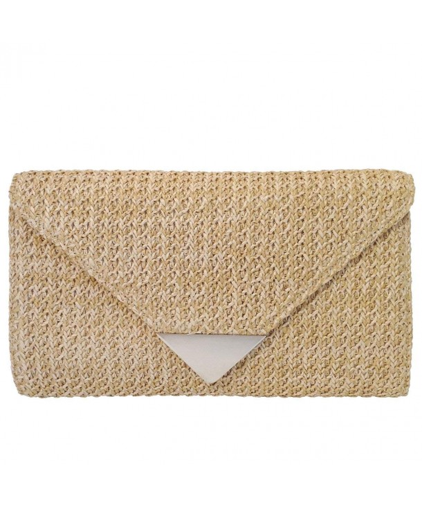 JNB Natural Straw Clutch Natrual