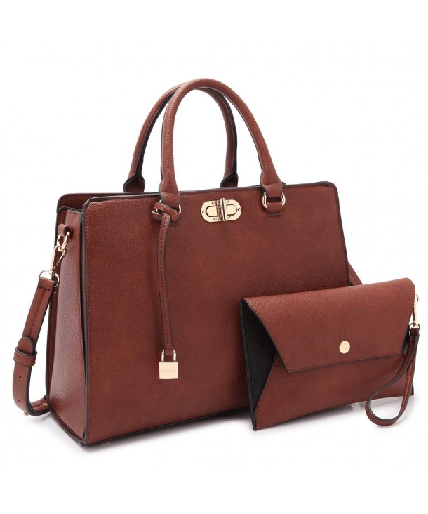 Dasein Designer Leather Satchel Shoulder