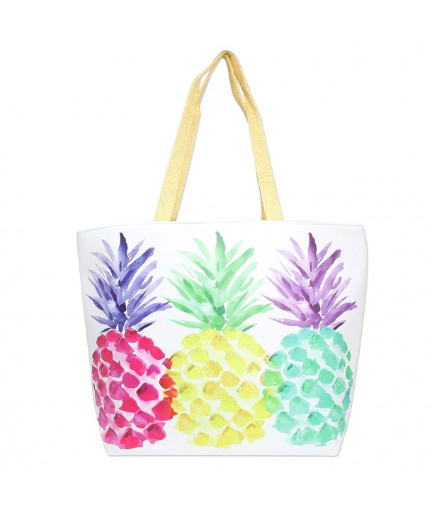 Colorful Summer Printed Zipper Pineapple