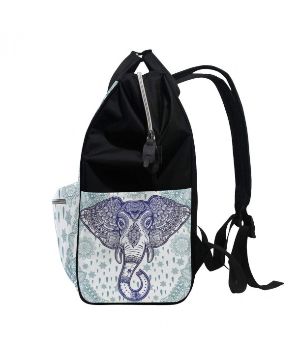 Retro Bohemian Elephant Paisley Flower Multi-function Diaper Bags ...