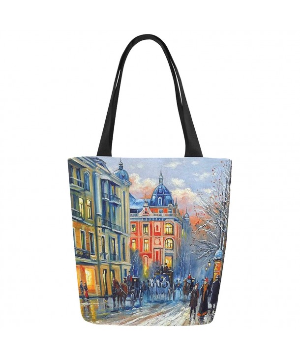 InterestPrint Painting Canvas Shoulder Handbag