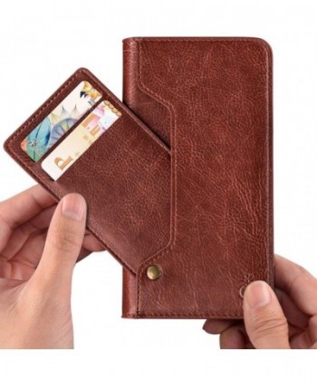 Leather Wallet Phone Kickstand Movable