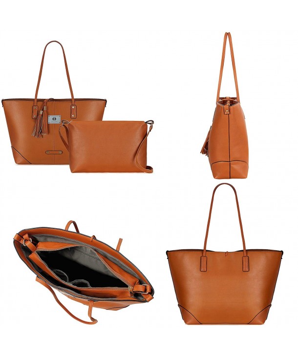 Shoulder Everyday Handbags Detachable Crossbody - Brown - CR182HN0C6X