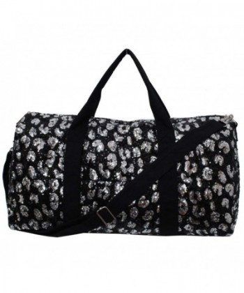 Leopard Cheetah Pattern Sequined Duffle