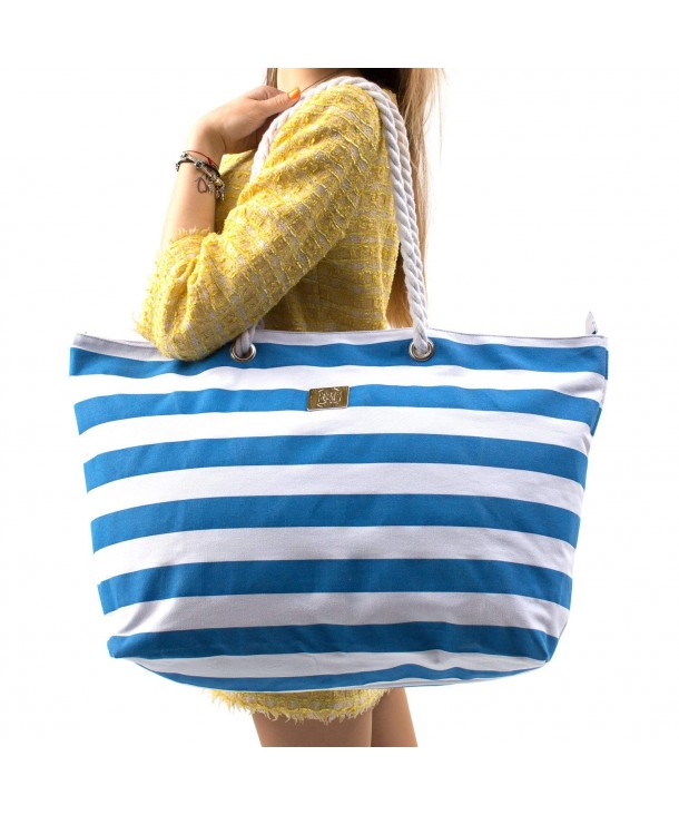 Large Canvas Beach Bag Holidays