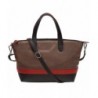 ili Leather Zippered Satchel Handbag