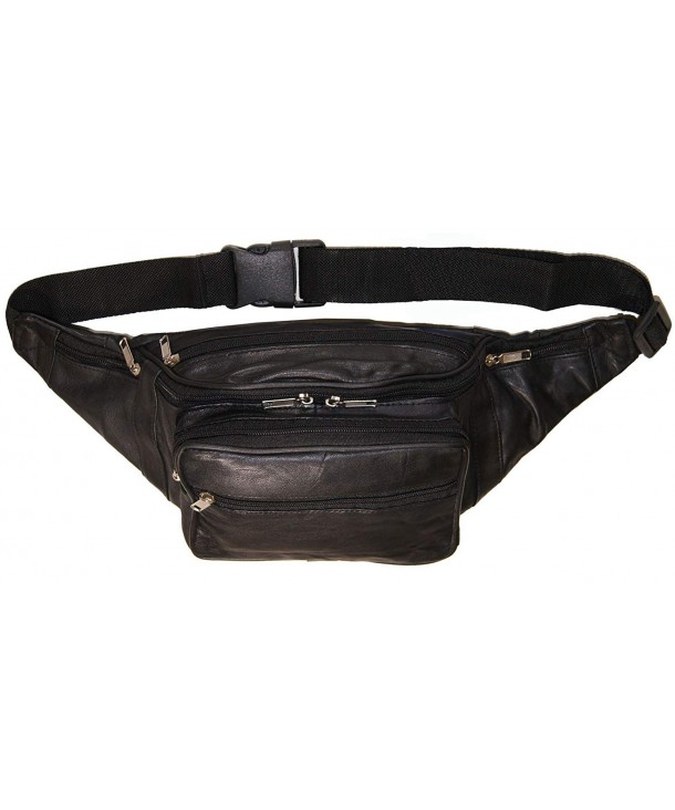 Genuine Leather Jumbo Sized Pouch/Fanny Pack with 18