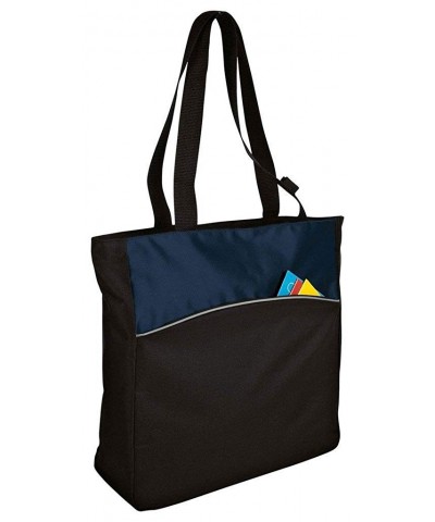 Improved Two Tone Colorblock Tote_Blueprint Black_One