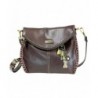 Charming Crossbody Chala Leather Brown Metal