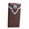 western concho leather bifold wallet