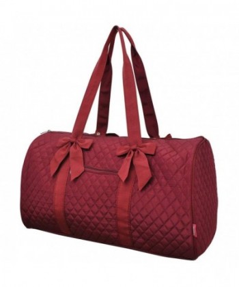 Burgundy NGIL Large Quilted Duffle