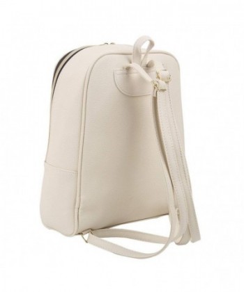 Women's Modern Design Casual Fashion small Backpacks Purse - Ivory ...