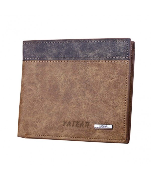 Donalworld Short Leather Wallet Khaki