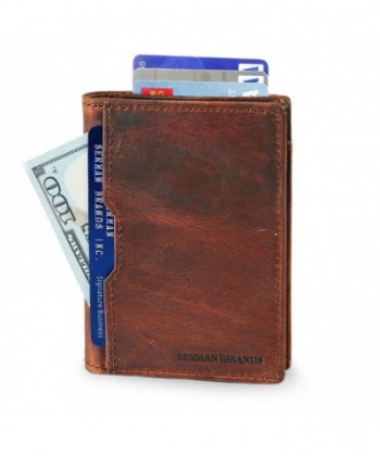 Wallets leather Blocking Minimalist Pocket
