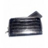 Black Moc Croc Big Wallet