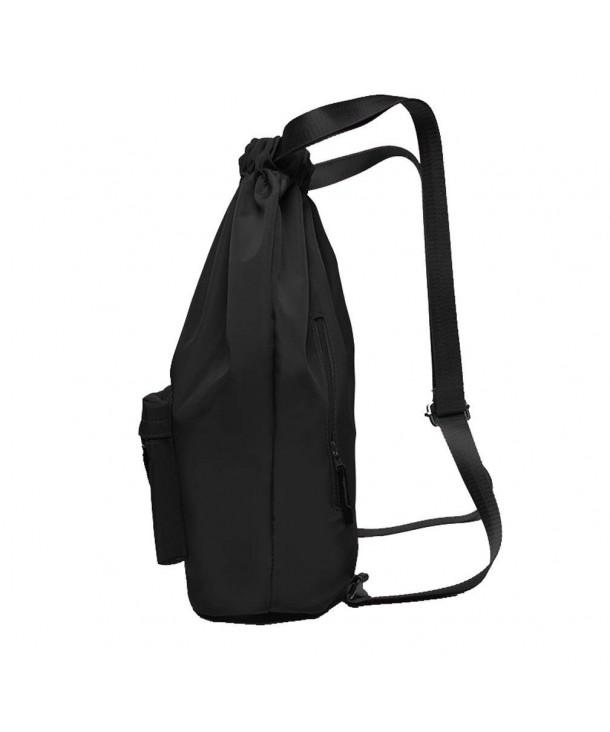 Drawstring Gym Bag- Men Women Waterproof Drawstring Backpack Yoga Bag ...