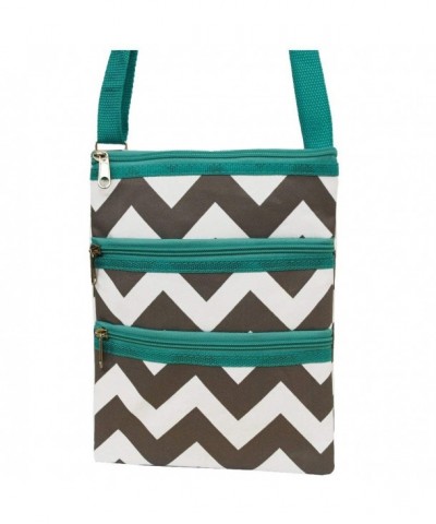 White Chevron Cross body Messenger Hipster