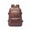 Leather Backpack Shoulder Camping Daypack