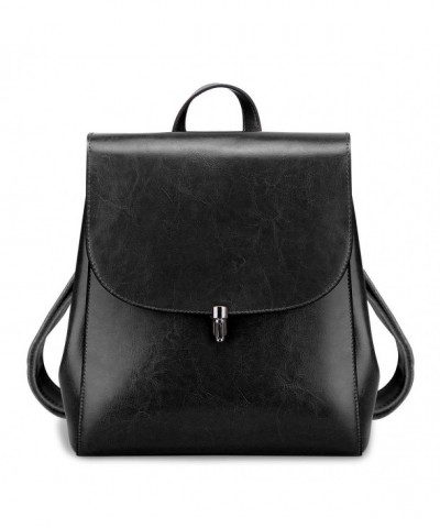 S ZONE Ladies Leather Backpack Casual