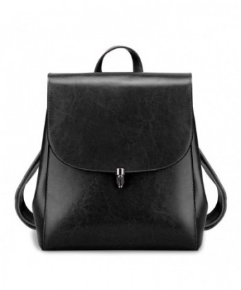 S ZONE Ladies Leather Backpack Casual