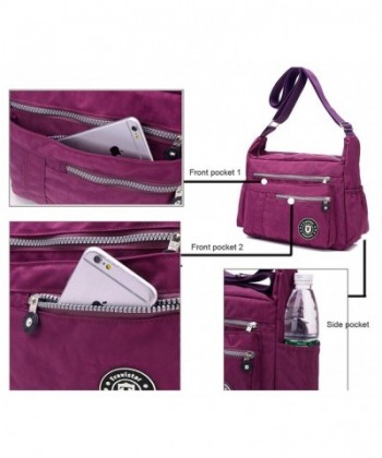 Women Casual Cross-body Handbag Purse Nylon Shoulder Bag for Ladies ...