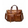 SEALINF Leather Shoulder Business Briefcase
