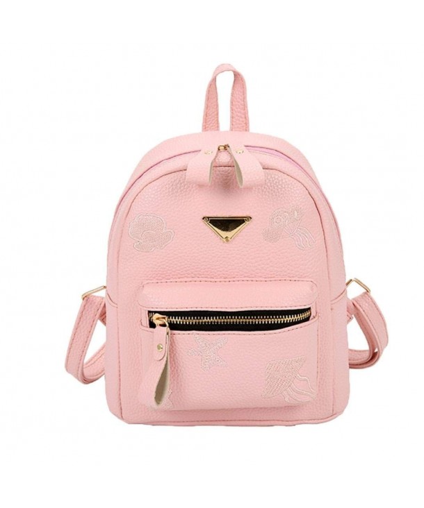 Backpack Rucksack Shoulder Messenger Clearance - Pink - CG180ZLE68Y