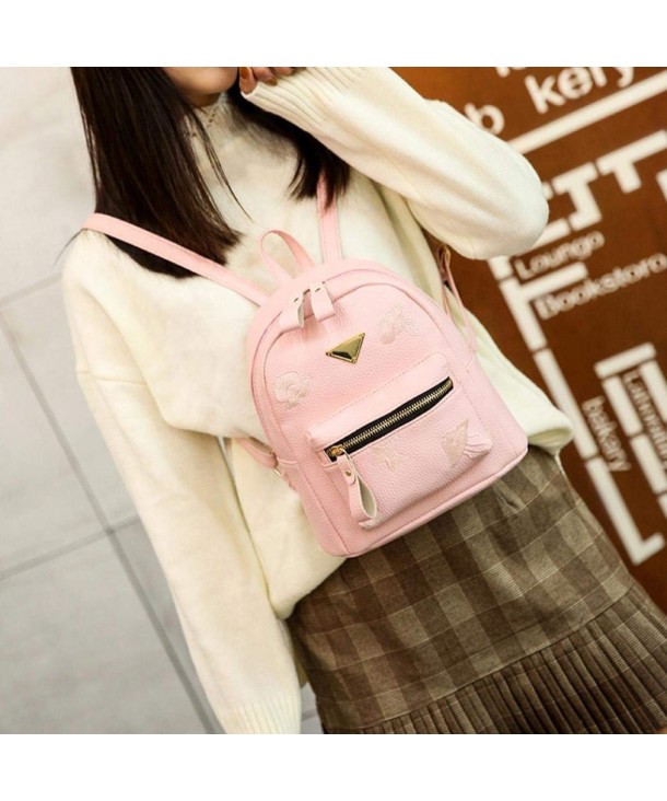 Backpack Rucksack Shoulder Messenger Clearance - Pink - CG180ZLE68Y