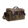 Canvas Leather Weekender army green