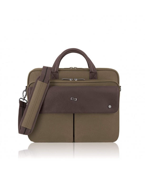 Solo Rucker Laptop Briefcase Khaki