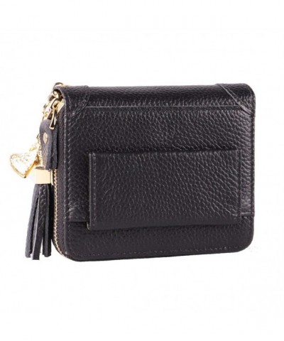 Womens Blocking Genuine Leather Wallet