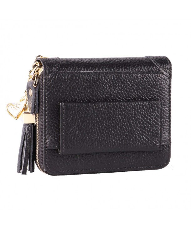 Womens Blocking Genuine Leather Wallet