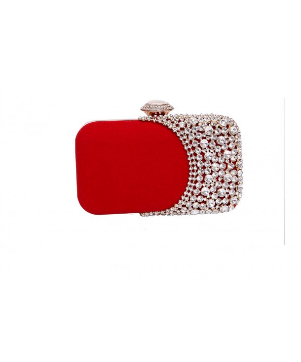 red evening purse